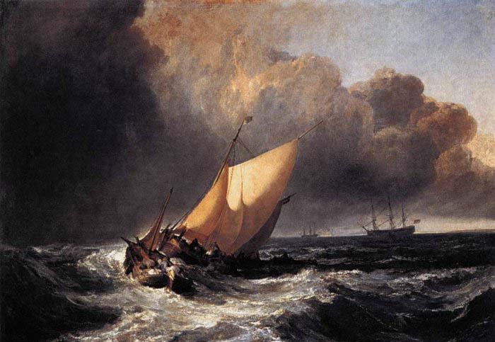 Dutch Boats in a Gale